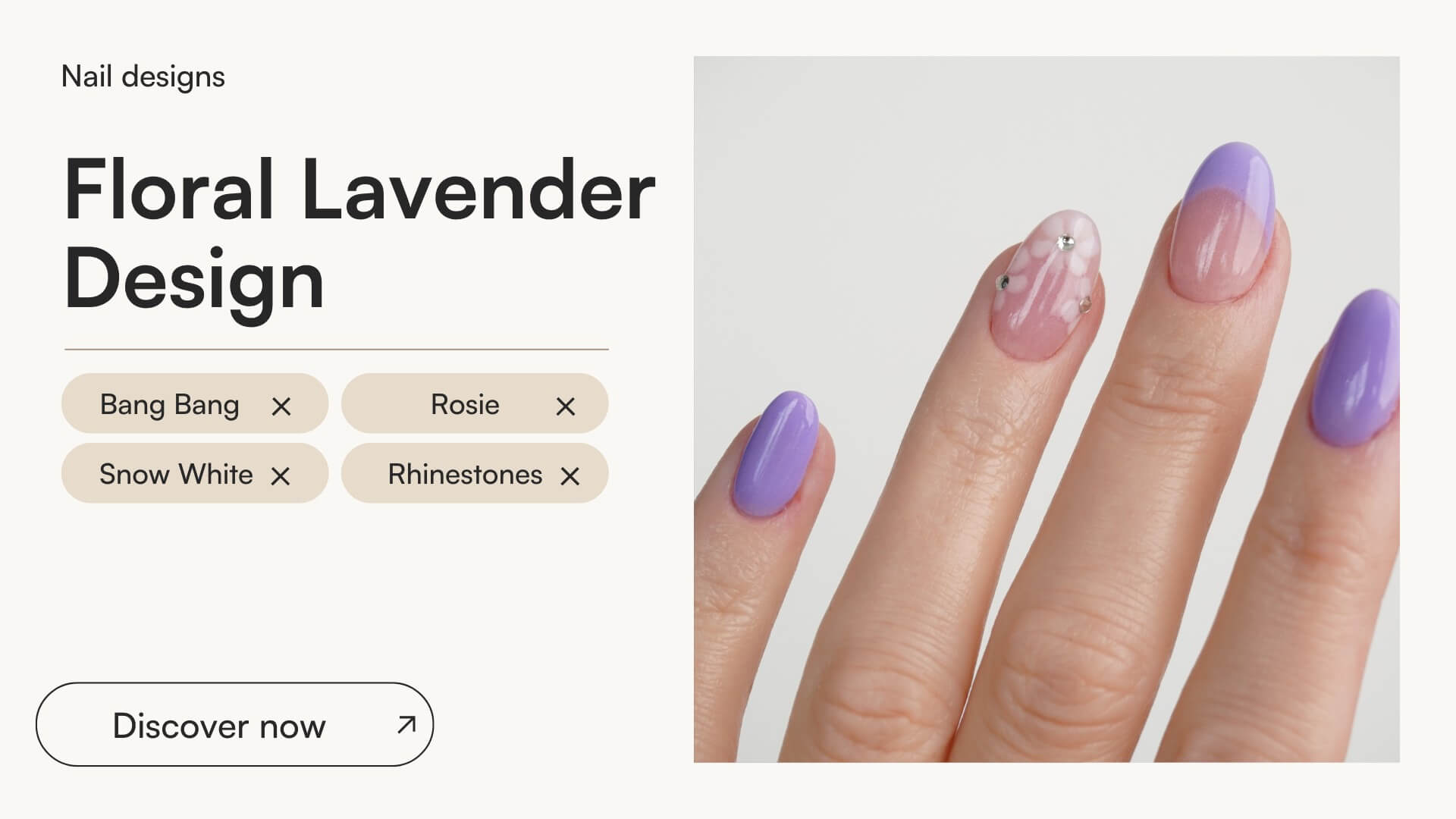 Floral Lavender Design - Doonails US