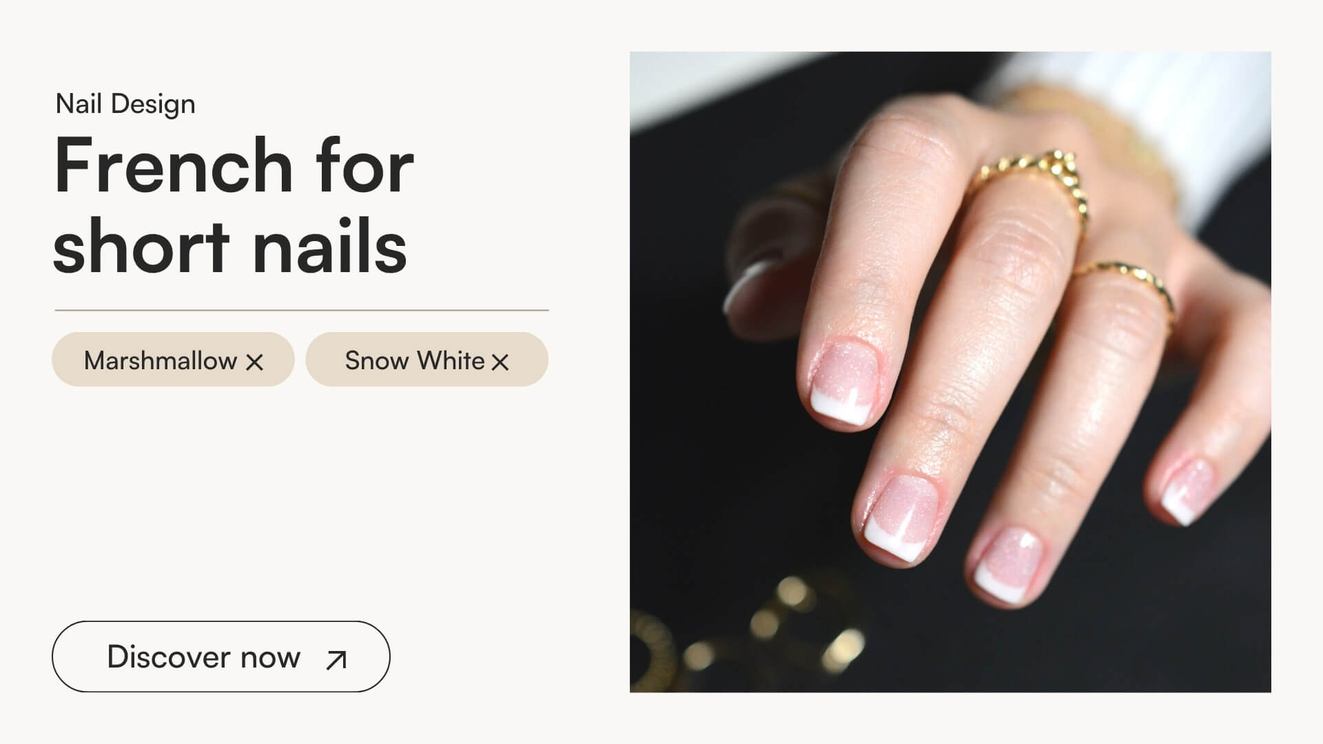 French manicure for short nails - Doonails US