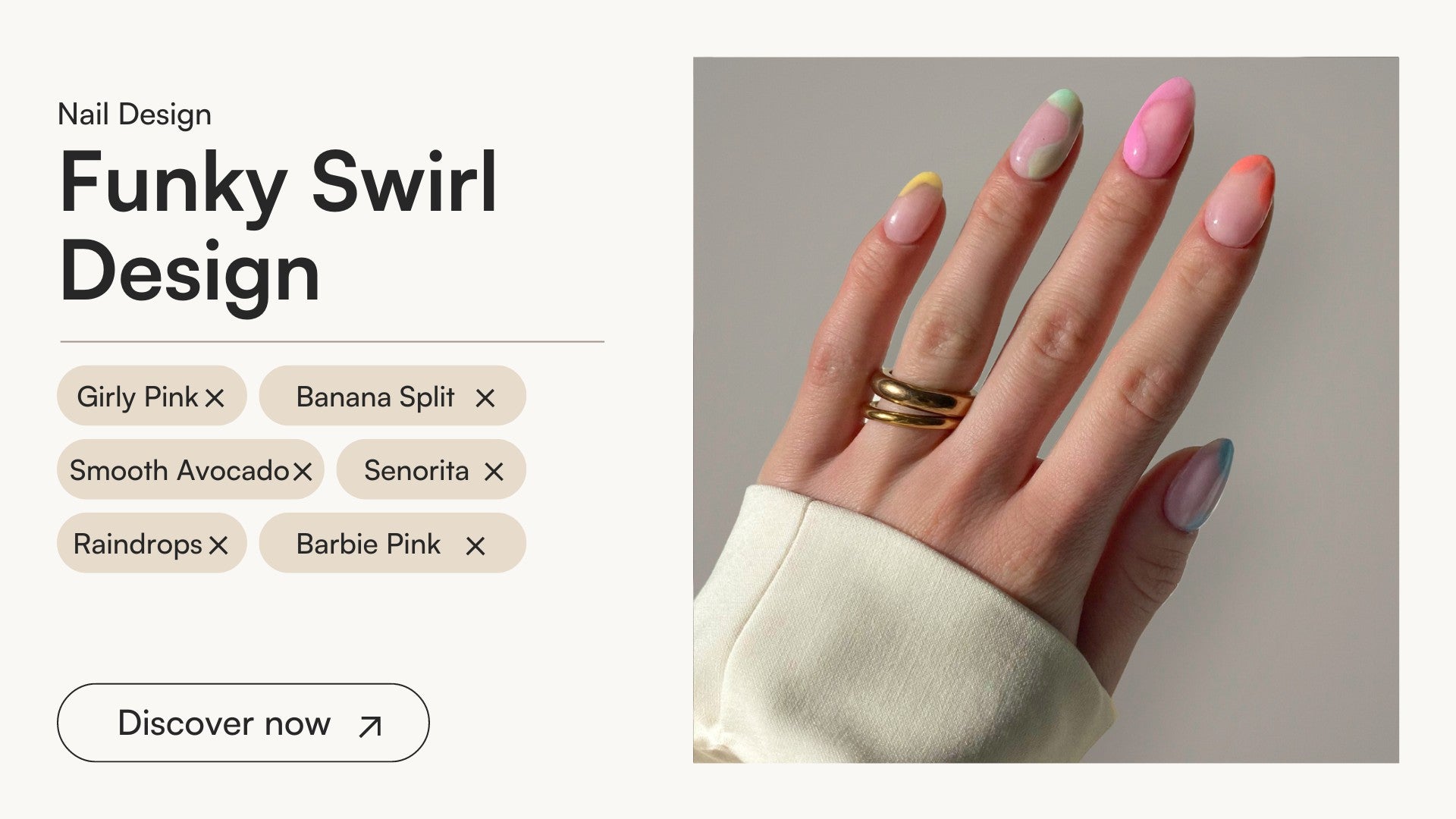 Funky Swirl Design - Doonails US