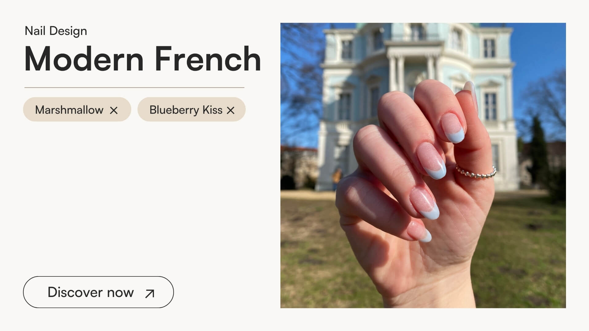 Modern French with Blueberry Kiss - Doonails US