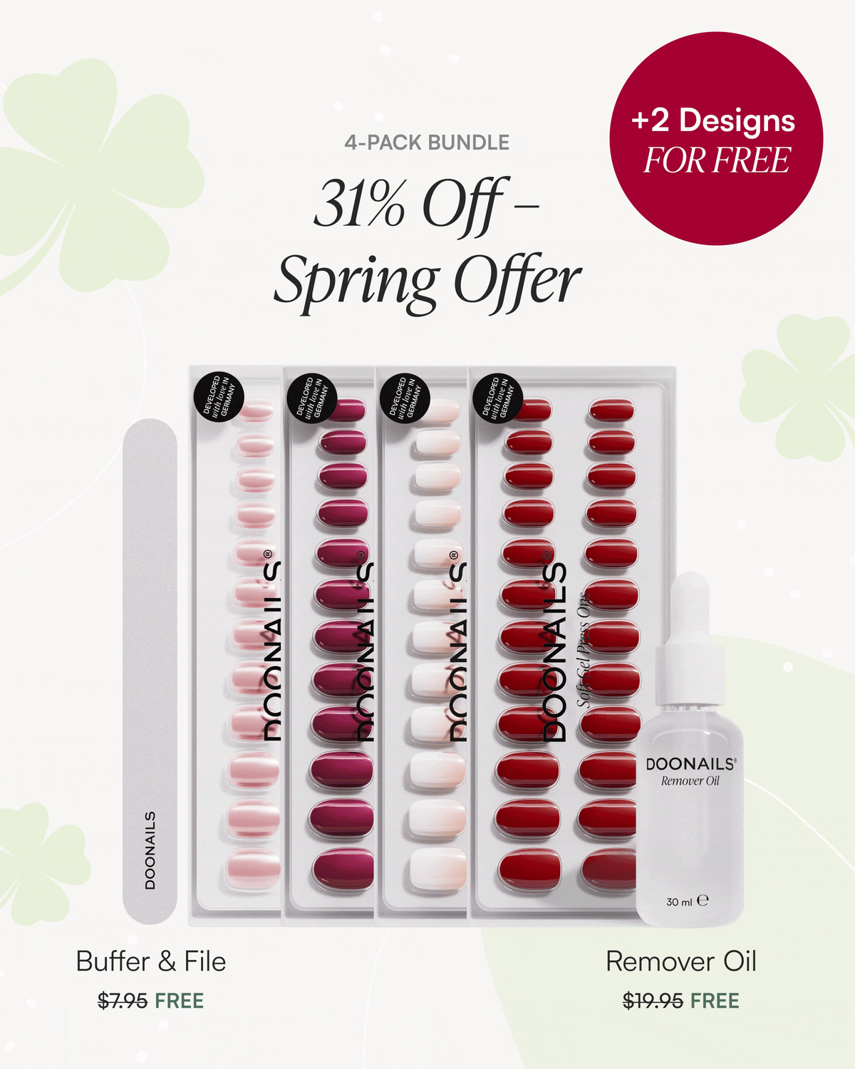 St. Patrick's Day Starter Set – Soft Gel Press Ons