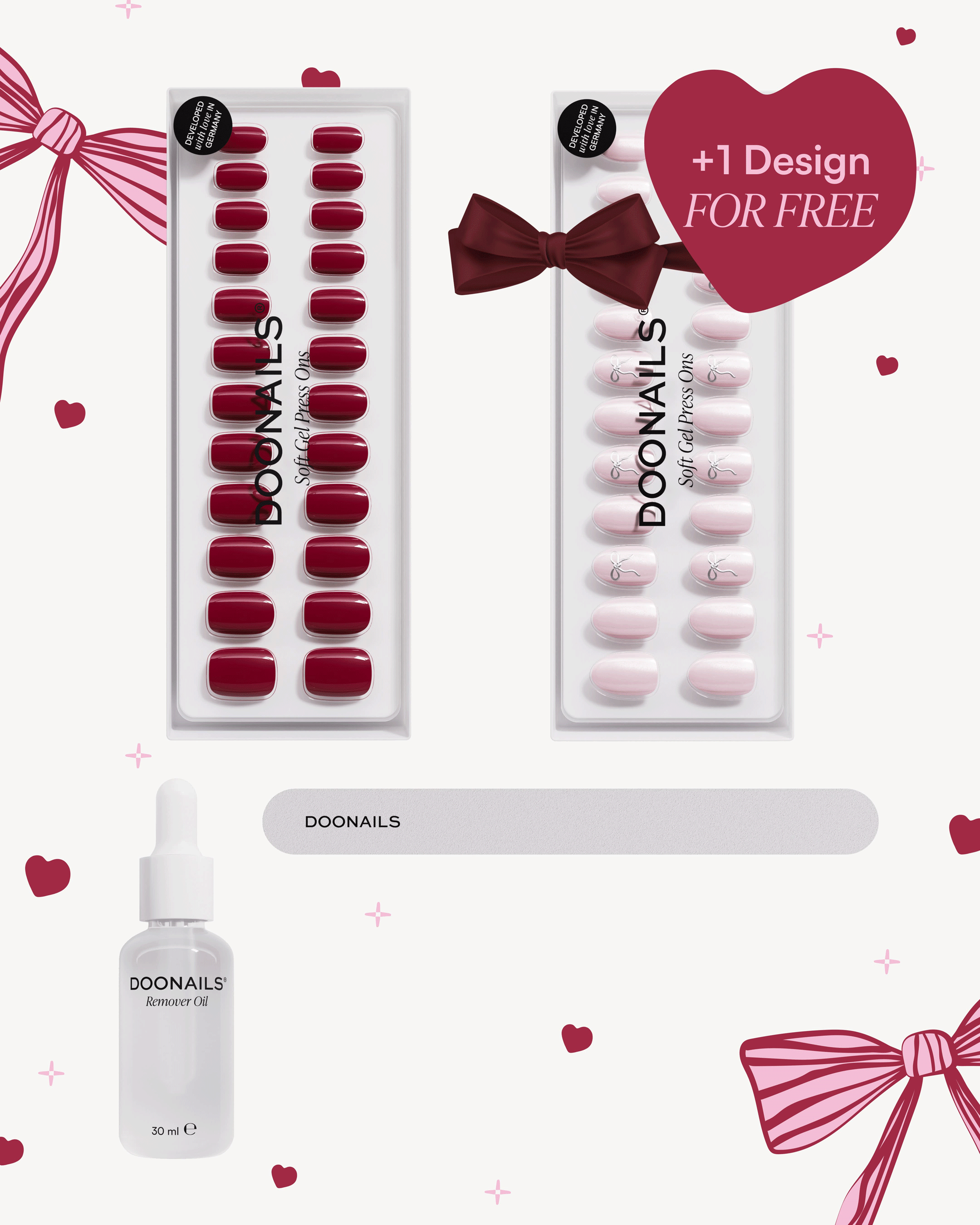 Valentine's Starter Set – Soft Gel Press Ons