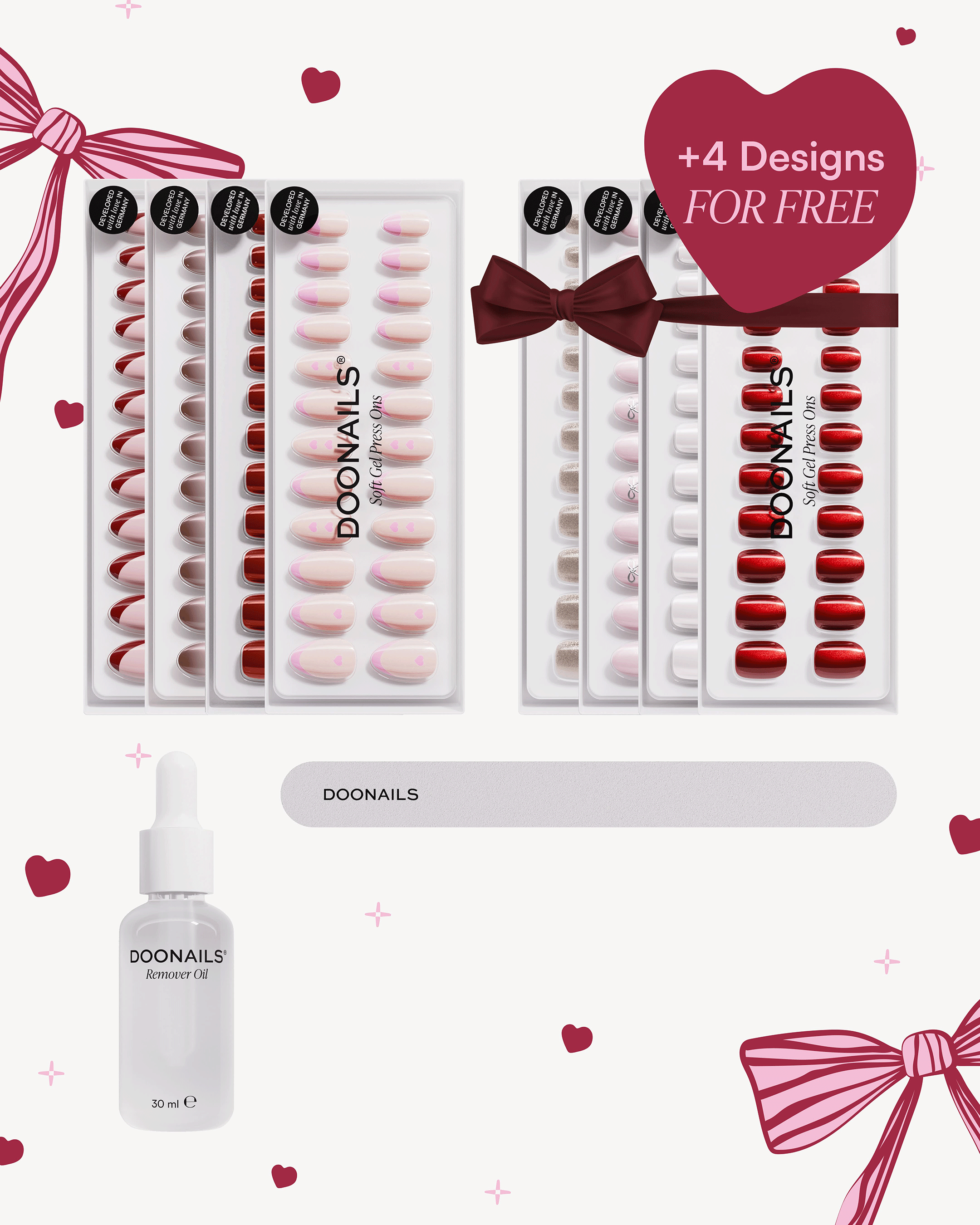 Valentine's Starter Set – Soft Gel Press Ons
