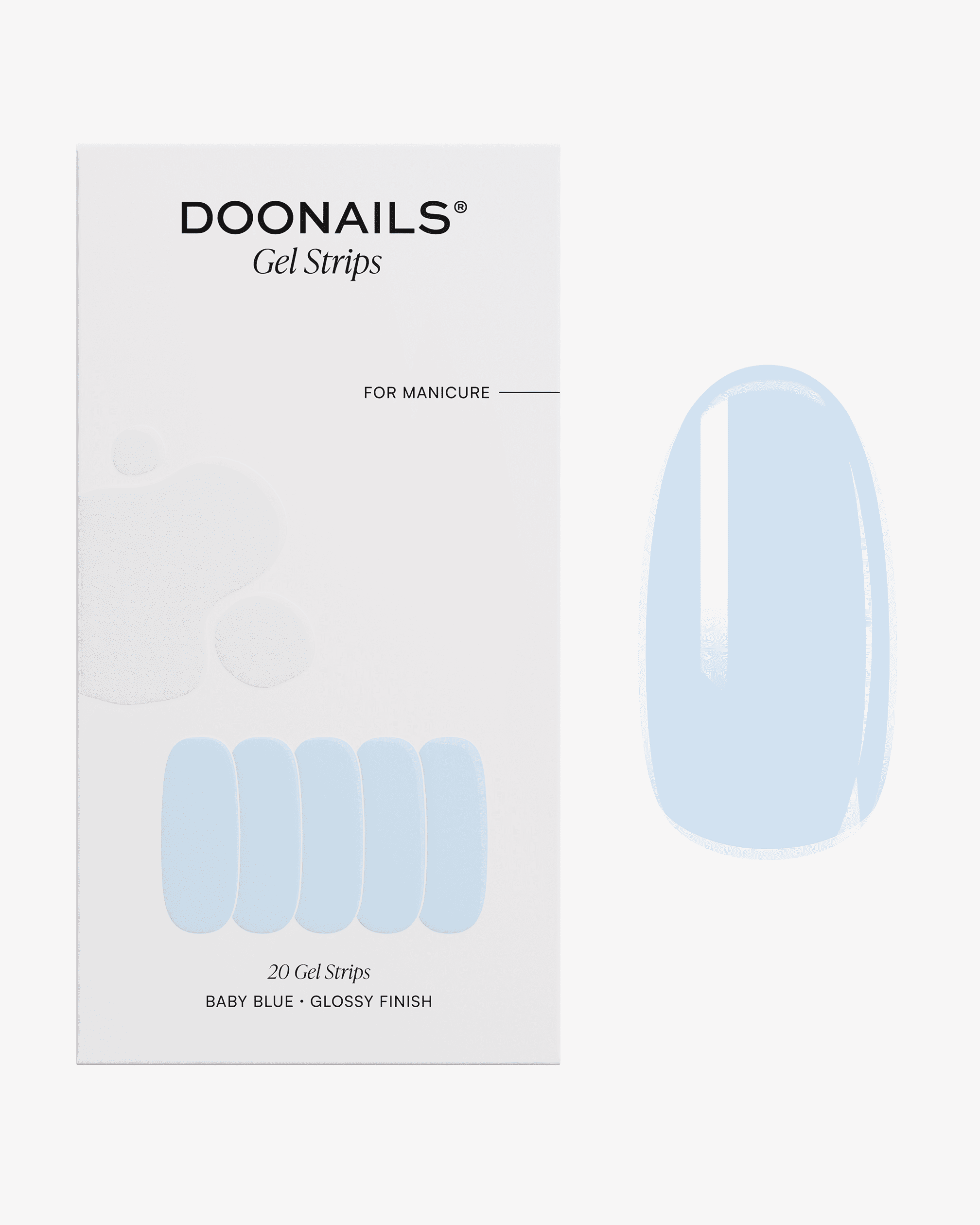 Baby Blue Gel Strips - Doonails US
