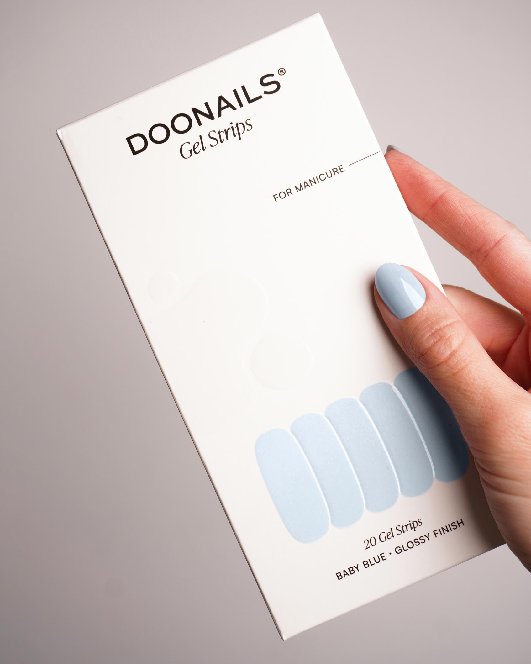 Baby Blue Gel Strips - Doonails US