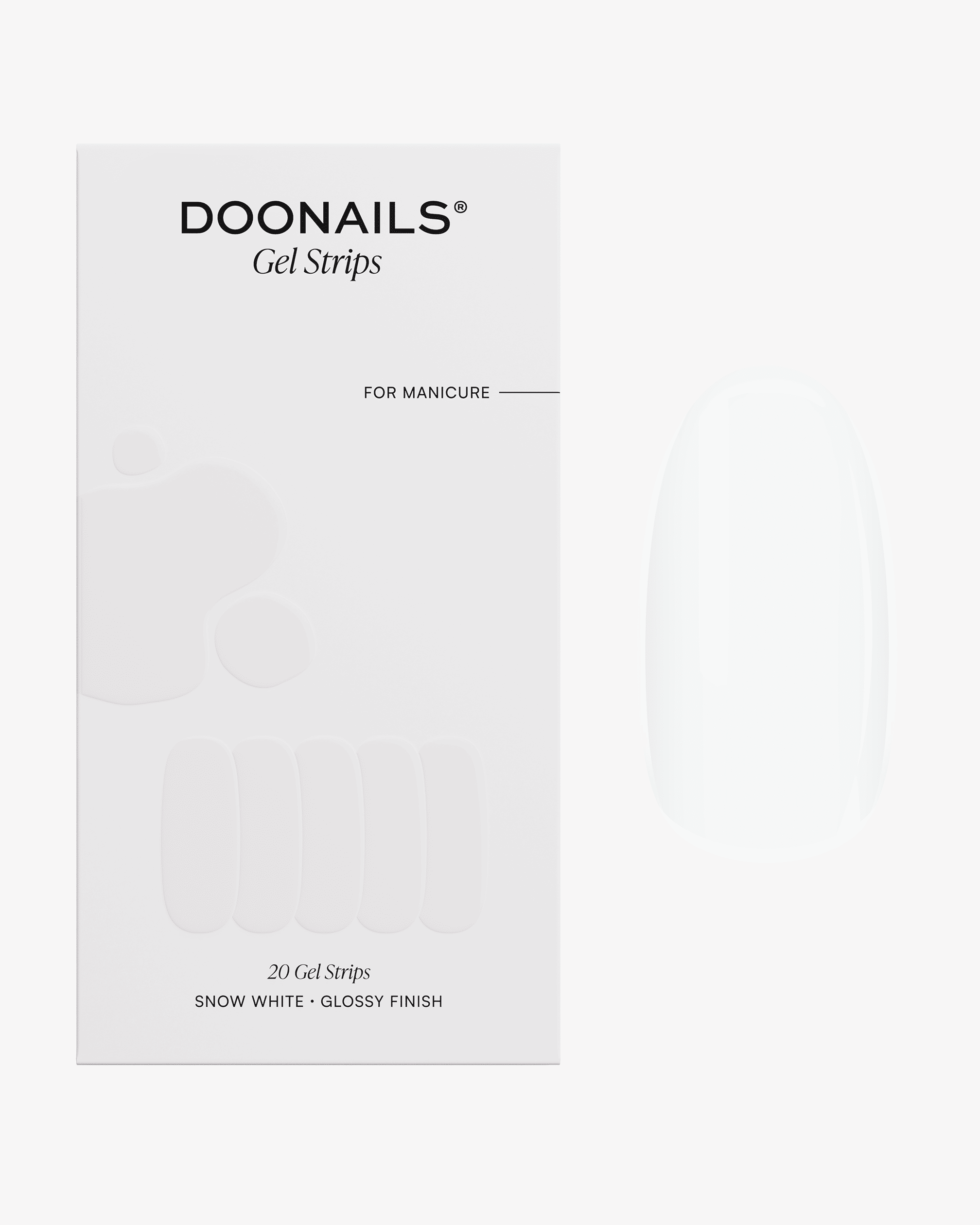 Snow White Gel Strips - Doonails US