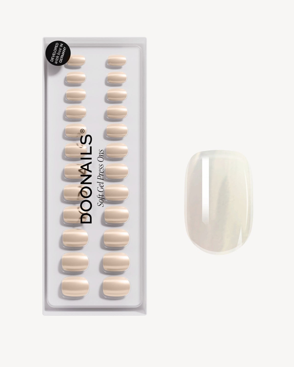 Toffee Extra Short Square Soft Gel Press Ons - Doonails US