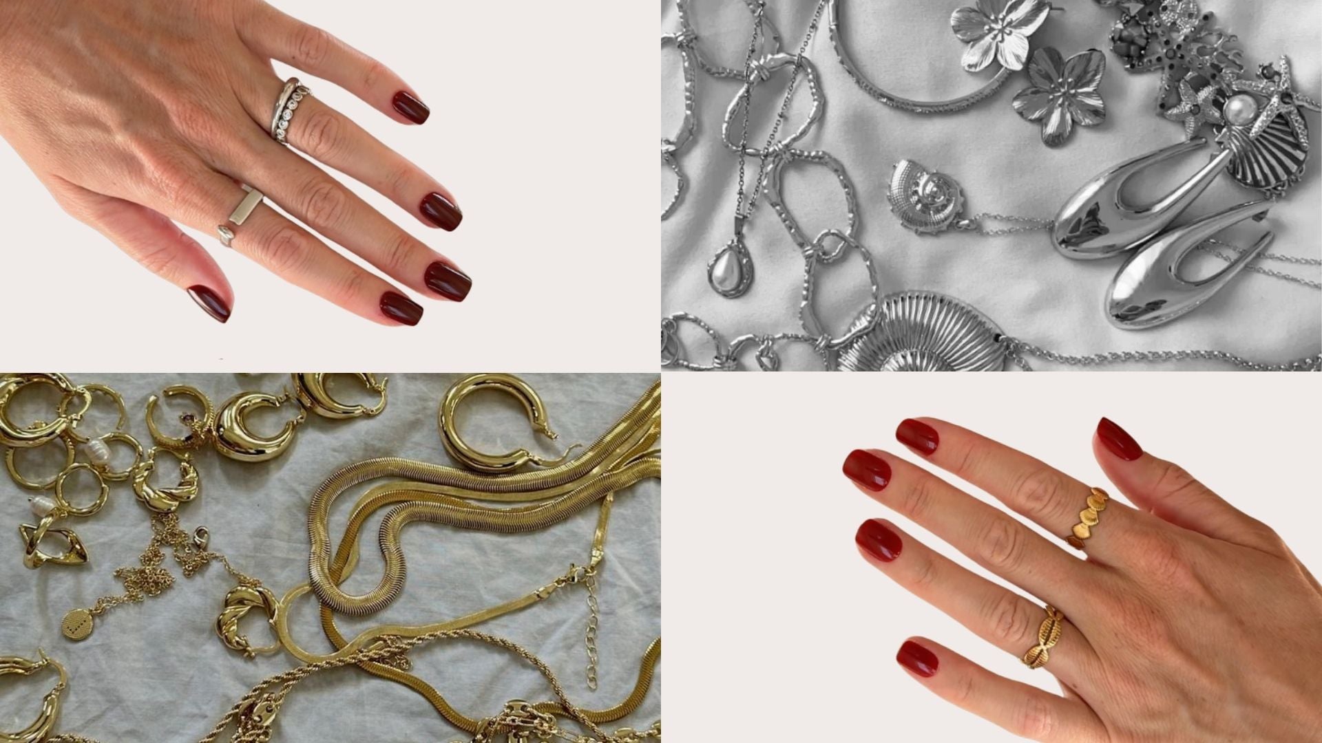 What Nail Color Goes with Gold Jewelry – and What Goes with Silver?