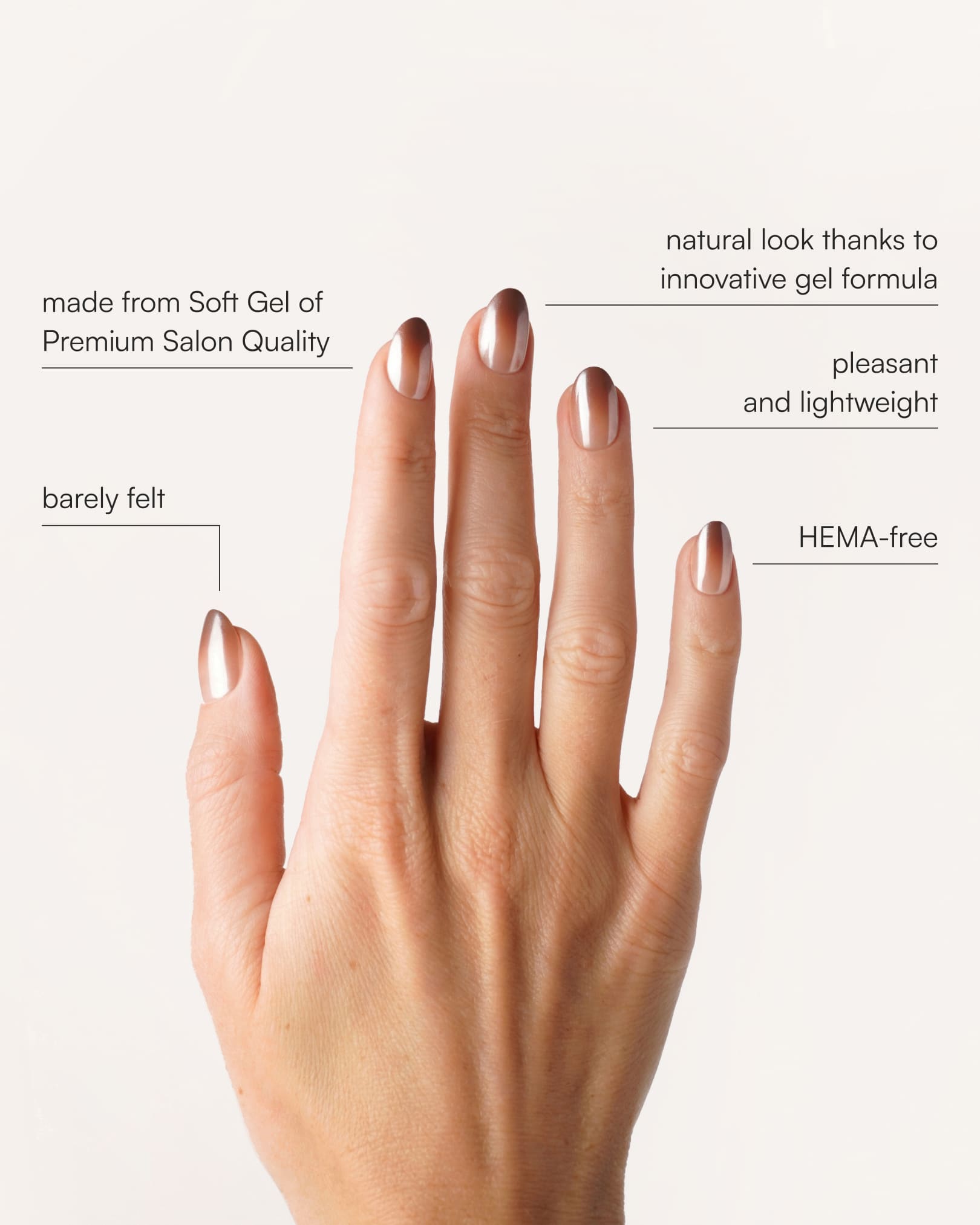 Brownie Short Round Soft Gel Press Ons