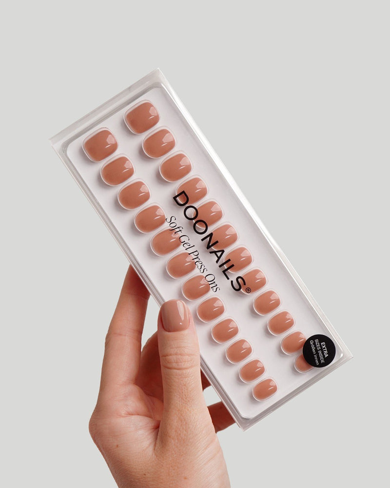 Espresso Ultra Short Square Soft Gel Press Ons