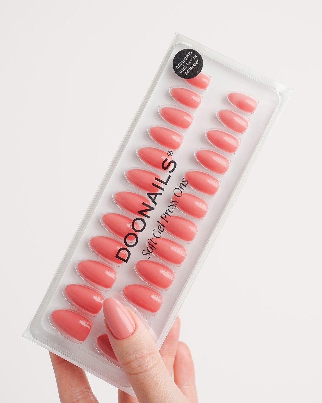 Peach Please Short Almond Soft Gel Press Ons