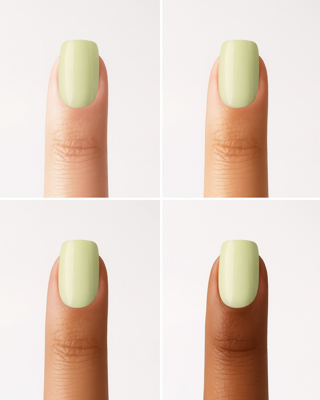 Pistachio Short Square Soft Gel Press Ons