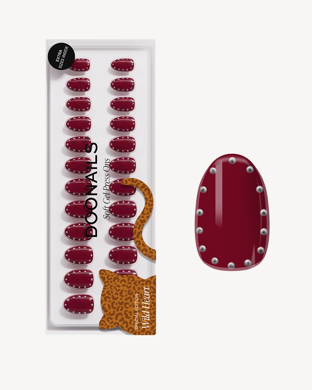 Rock It Red Short Round Soft Gel Press Ons