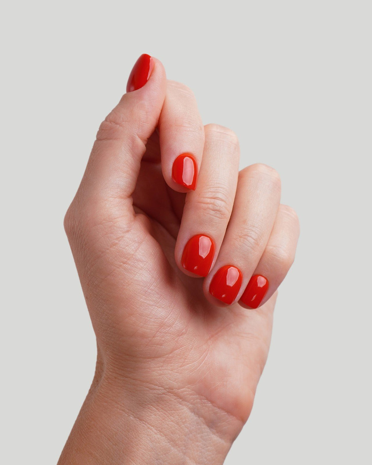 Rose Red Ultra Short Square Soft Gel Press Ons