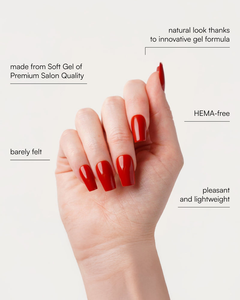 Mon Cheri Short Coffin Soft Gel Press Ons