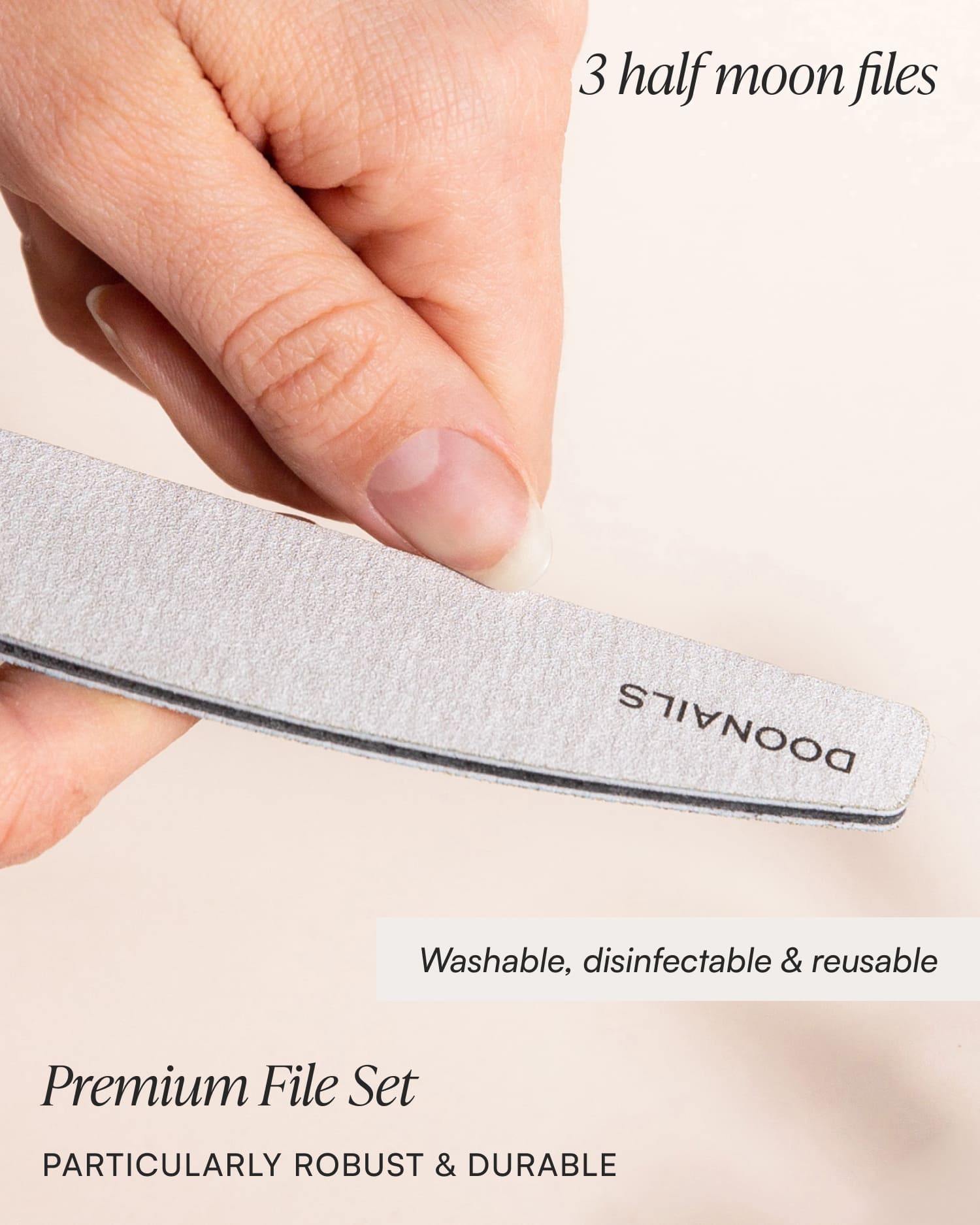 Premium Files Set - 3 pcs. halfmoon