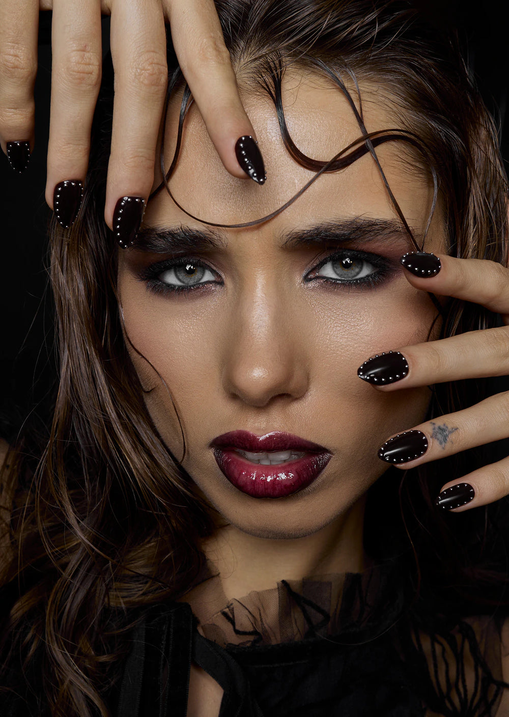 Dark brown-black