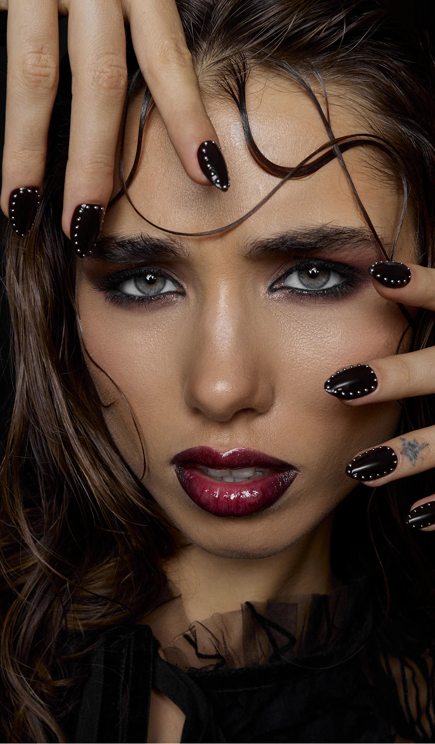 Dark brown-black