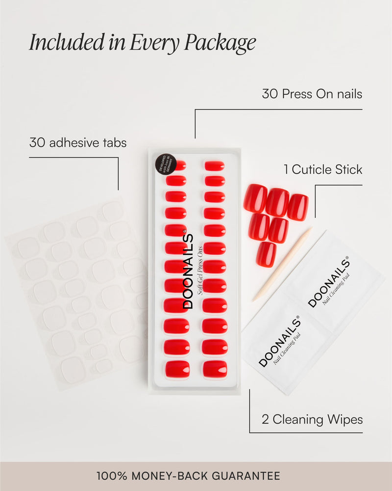 Prosecco Extra Short Square Soft Gel Press Ons