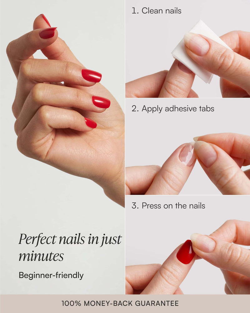 Prosecco Extra Short Square Soft Gel Press Ons
