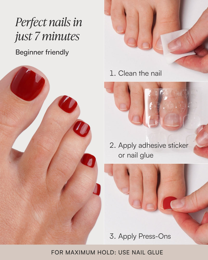 Ballerina Short Round Mani & Pedi Set - Soft Gel Press Ons