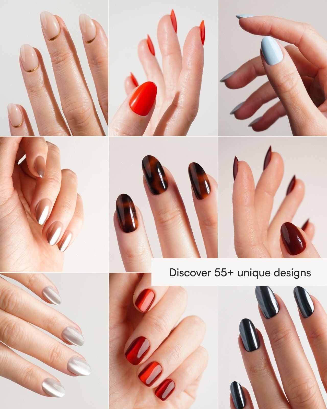 Cinnamon Extra Short Square Soft Gel Press Ons