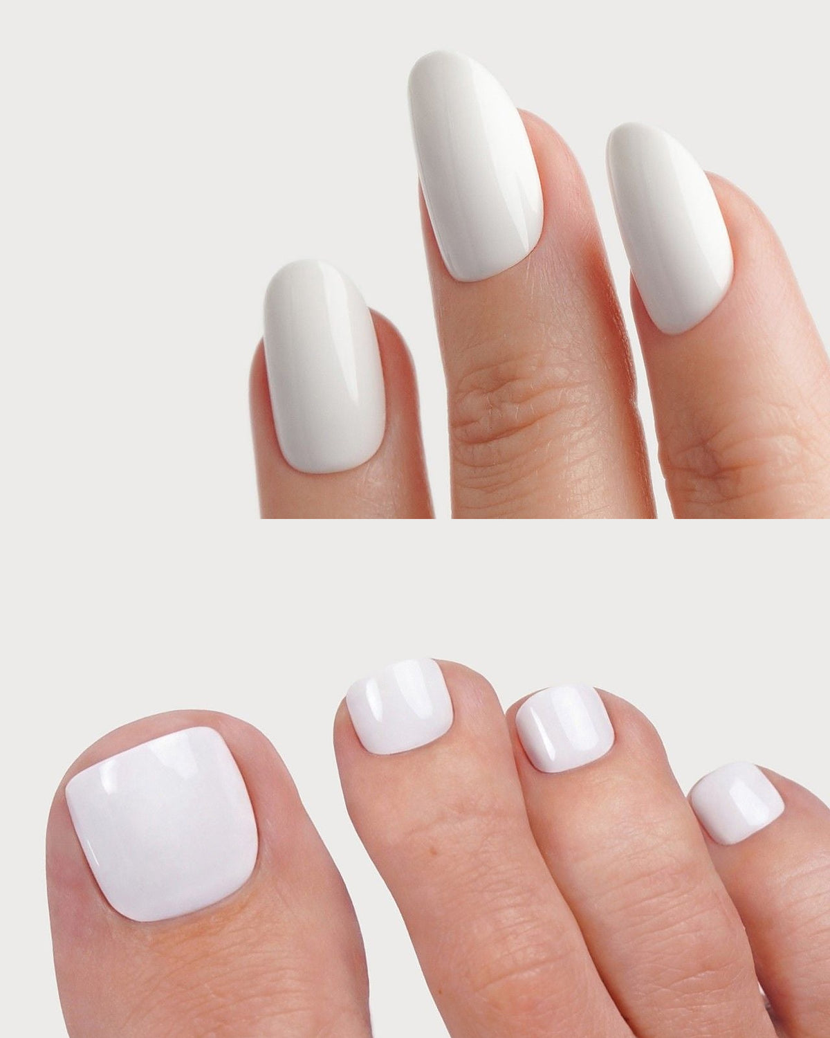 Snow White Short Coffin Mani & Pedi Set