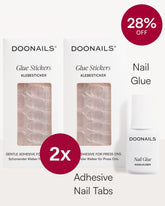 1x Brush-On Nail Glue & 2x Adhesive Nail Tabs