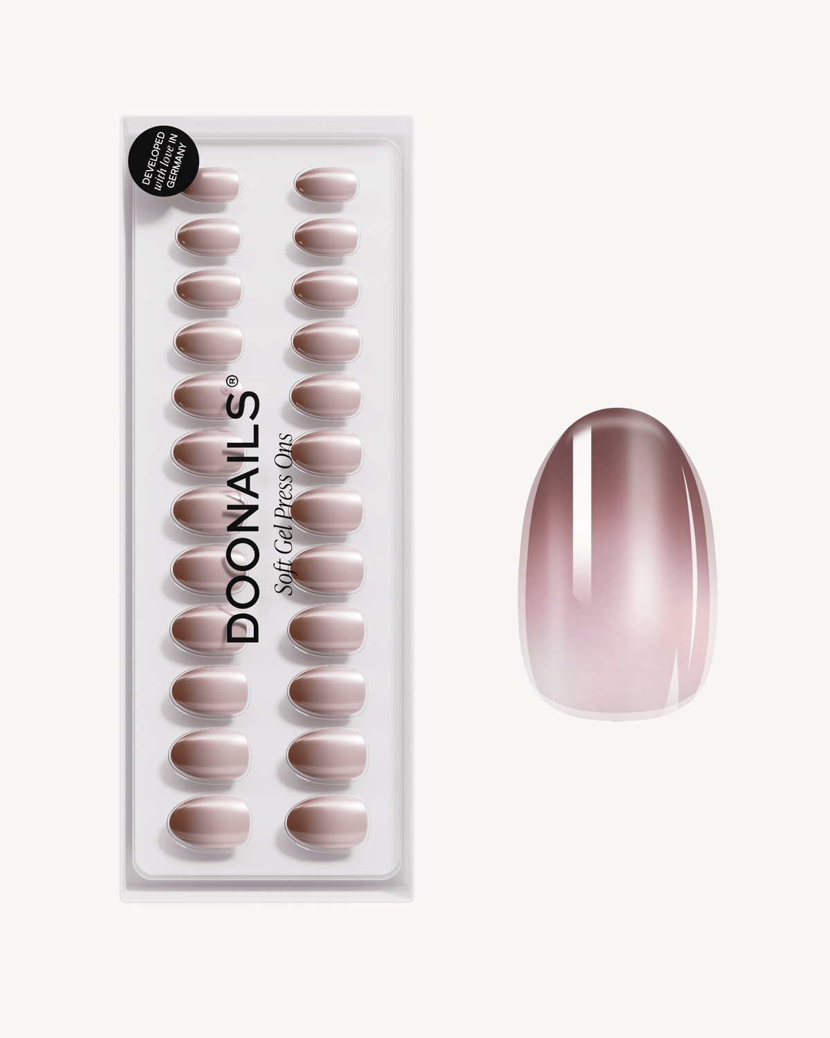 Brownie Short Round Soft Gel Press Ons - Doonails US