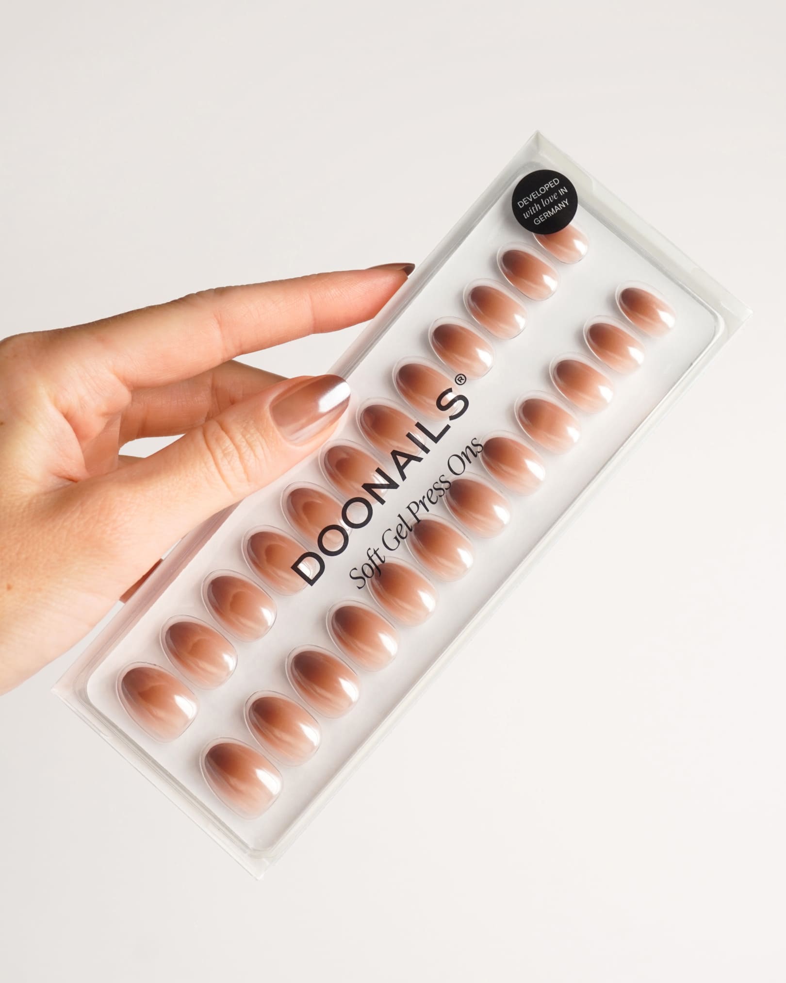 Brownie Short Round Soft Gel Press Ons - Doonails US