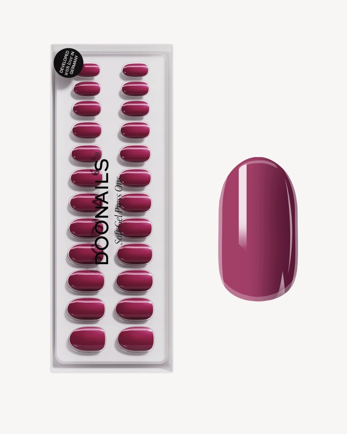Bubblegum Medium Round Soft Gel Press Ons - Doonails US
