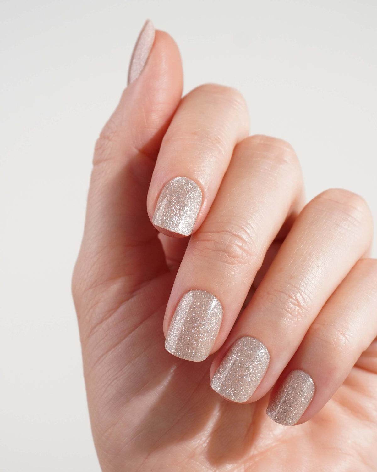 Champagne Cateye Extra Short Square Soft Gel Press Ons - Doonails US