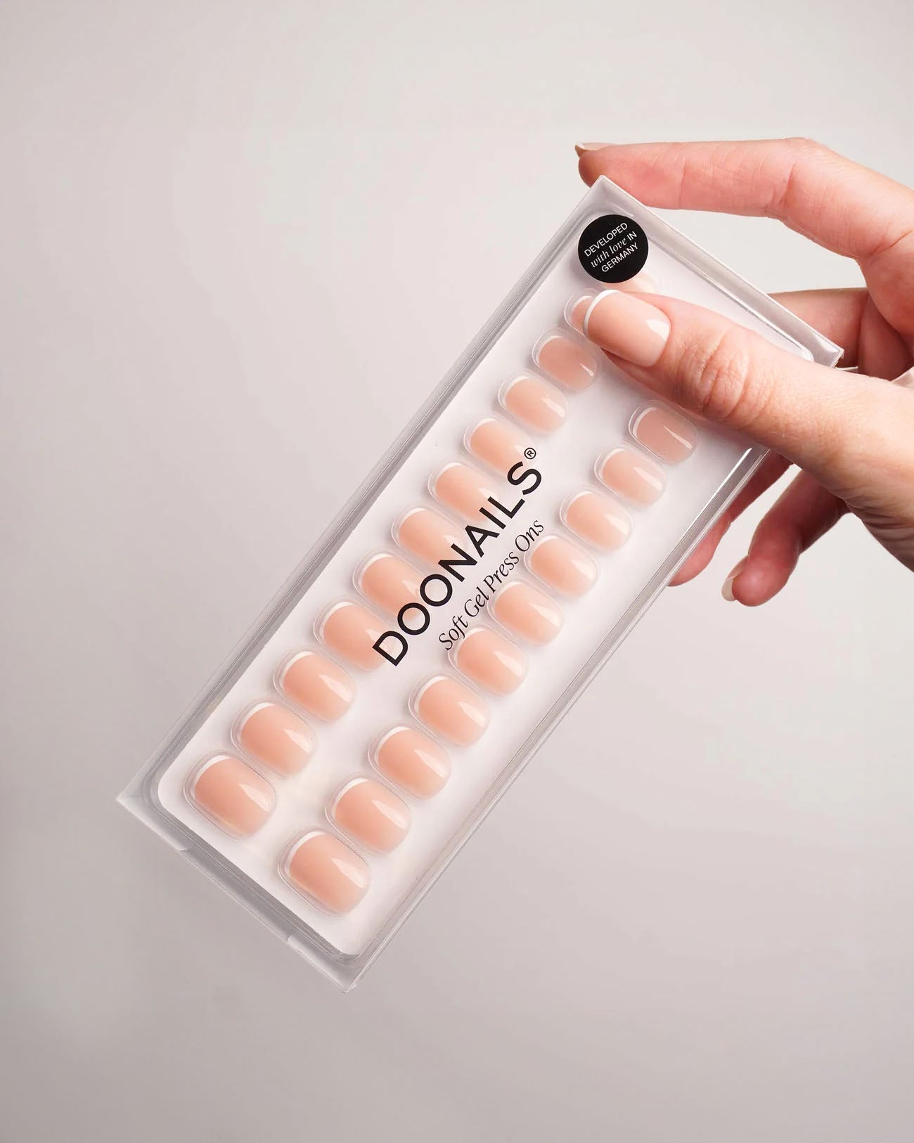 Classic French Extra Short Square Soft Gel Press Ons - Doonails US