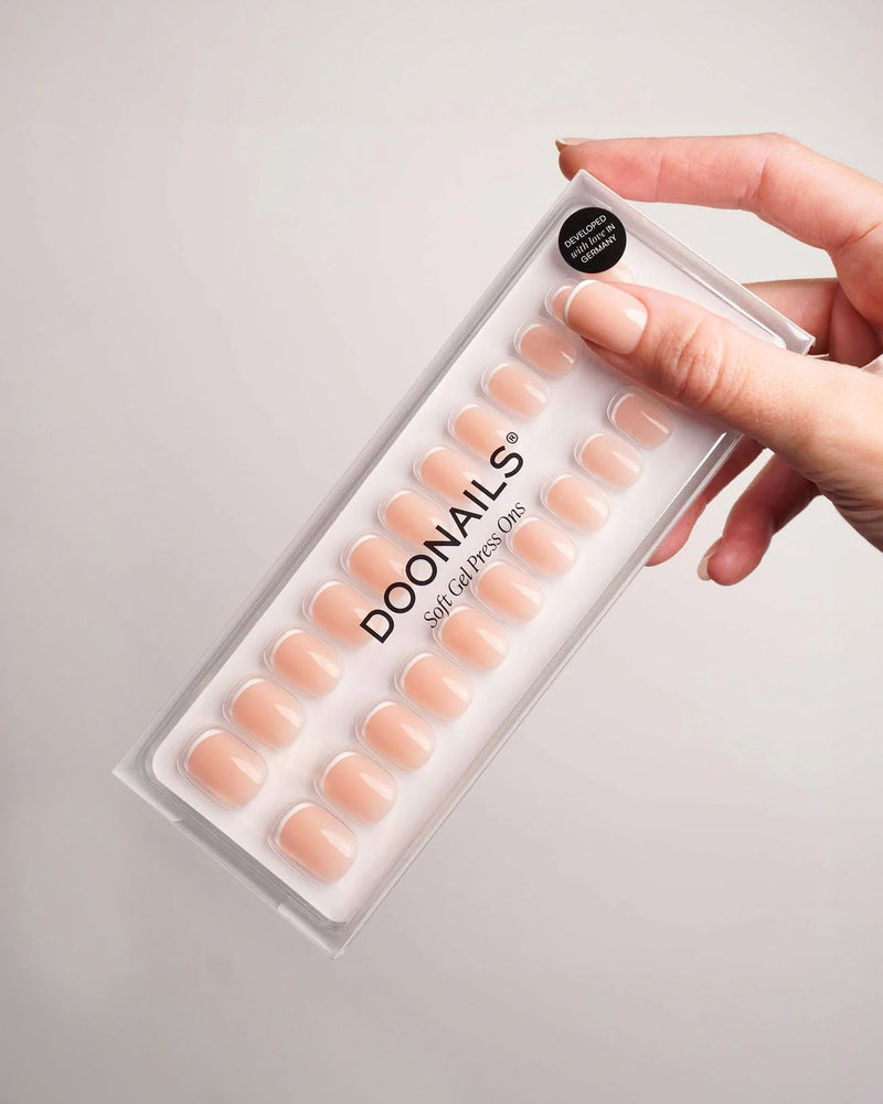 Classic French Extra Short Square Soft Gel Press Ons - Doonails US