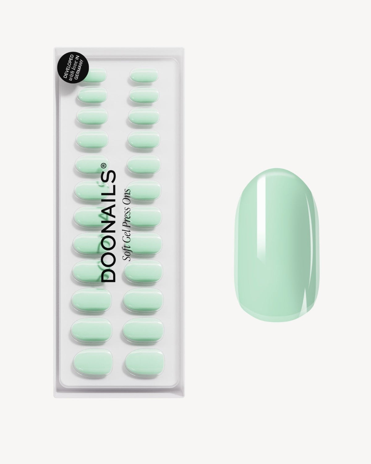 Cute Cucumber Medium Round Soft Gel Press Ons - Doonails US