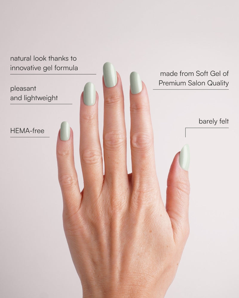 Cute Cucumber Medium Round Soft Gel Press Ons - Doonails US