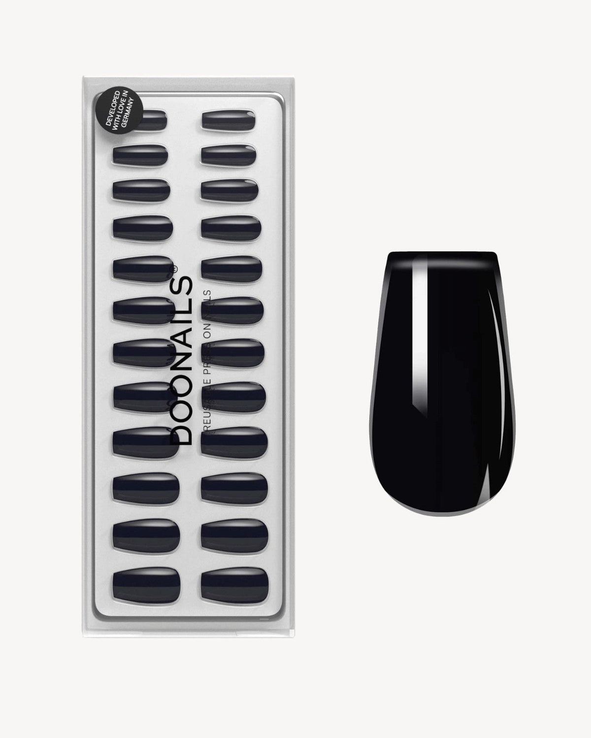 Dark Dream Short Coffin Soft Gel Press Ons - Doonails US