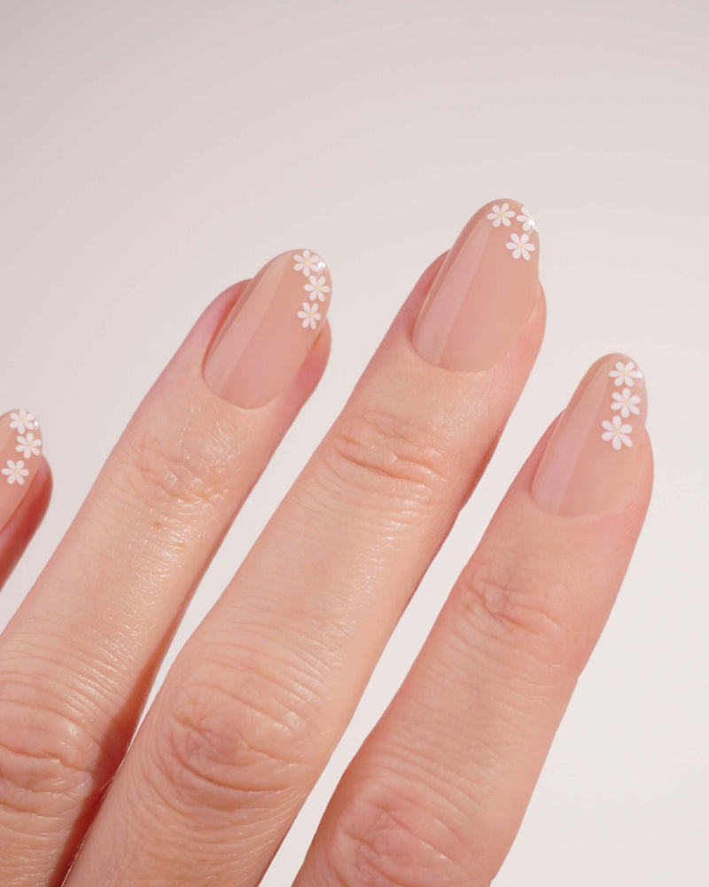 Flower Power Medium Round Soft Gel Press Ons - Doonails US