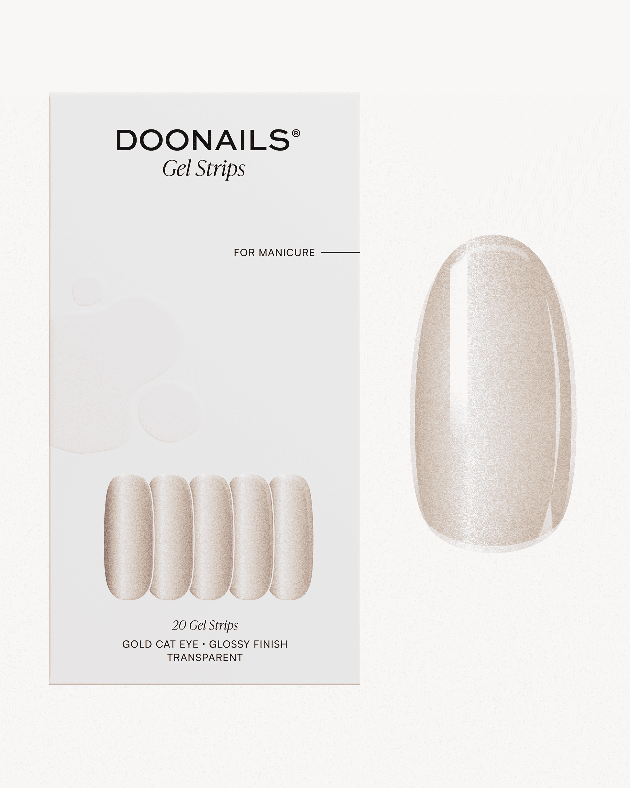Gold Cat Eye Gel Strips - Doonails US
