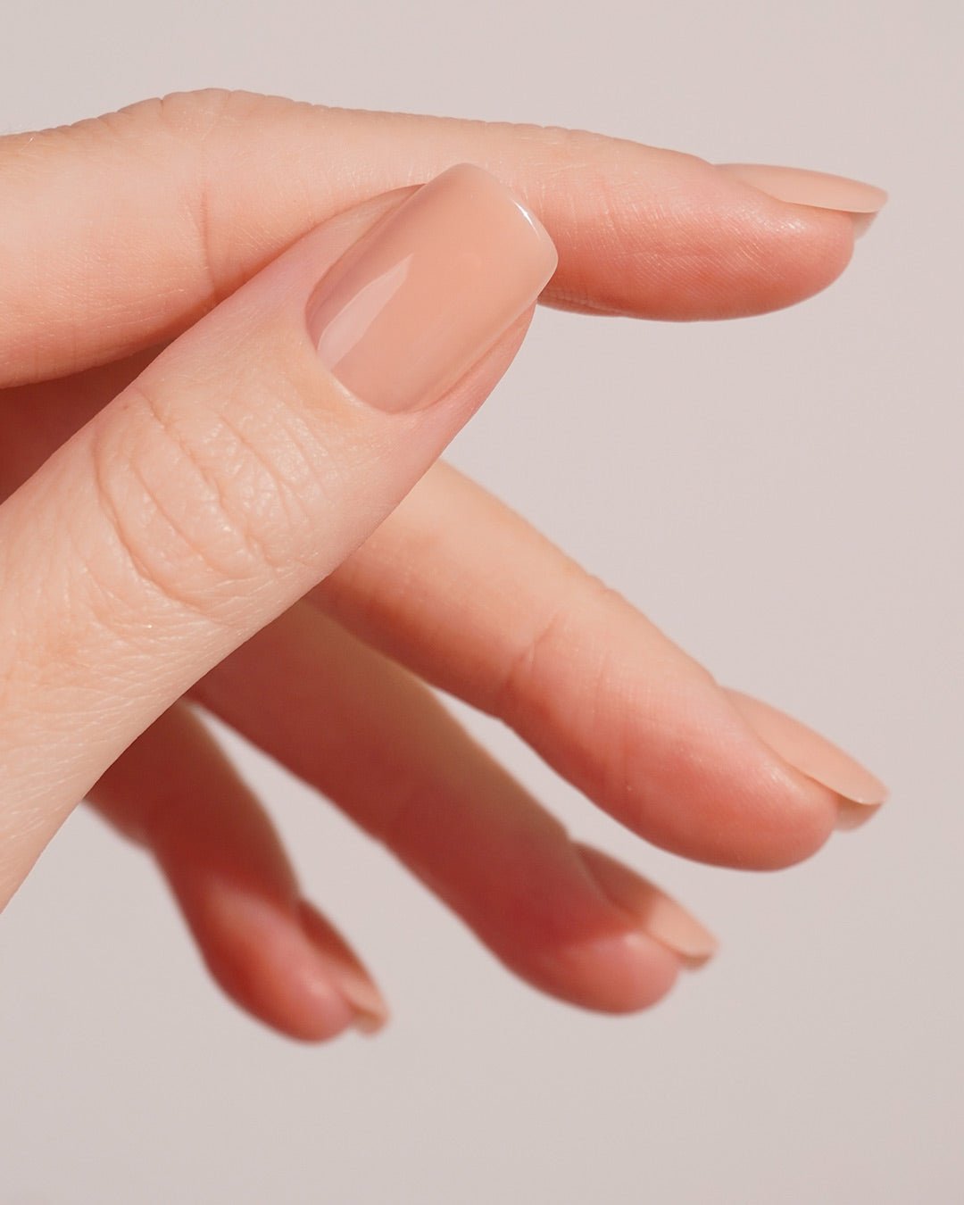 Latte Short Square Soft Gel Press Ons - Doonails US