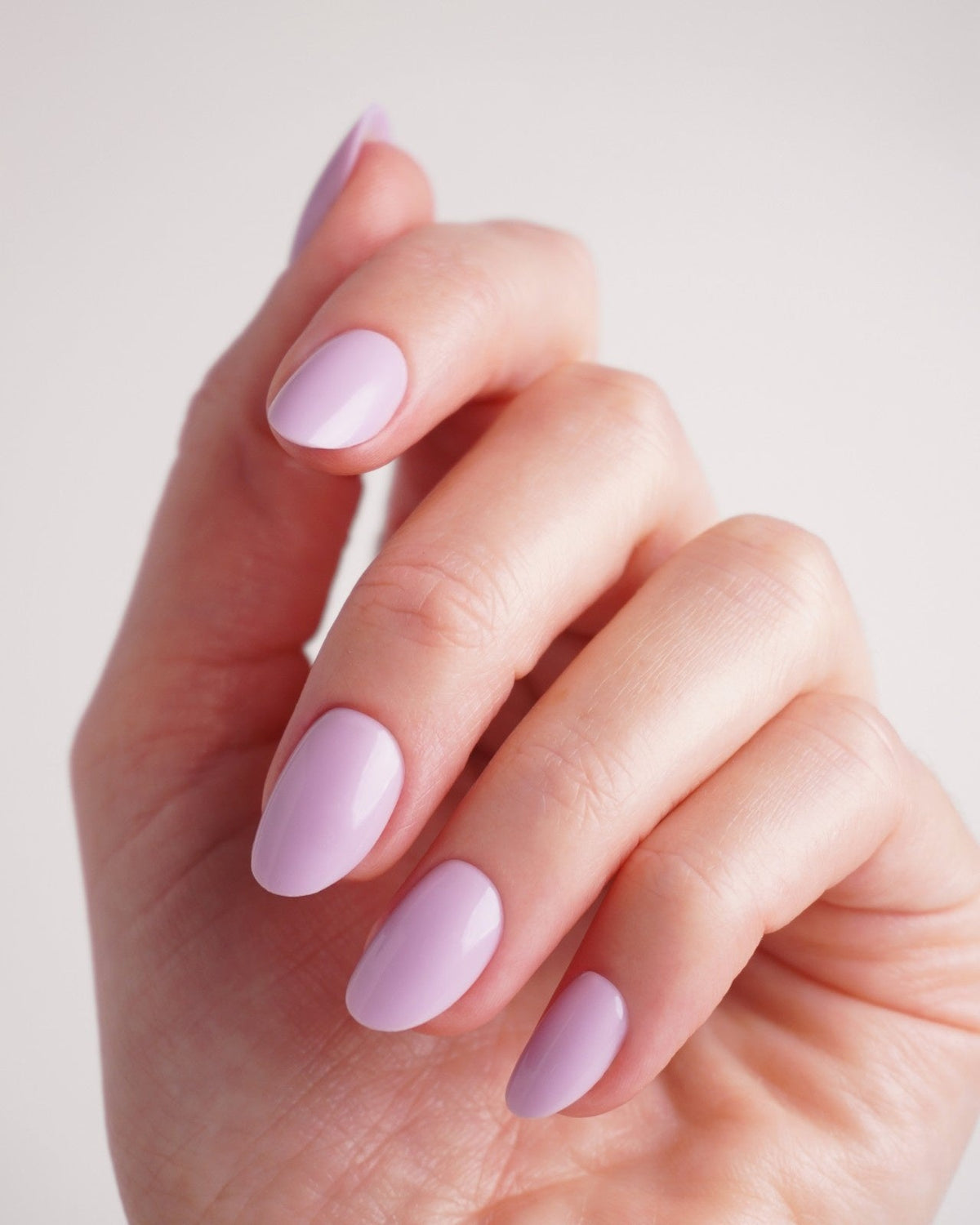 Lavender Mist Short Round Soft Gel Press Ons - Doonails US