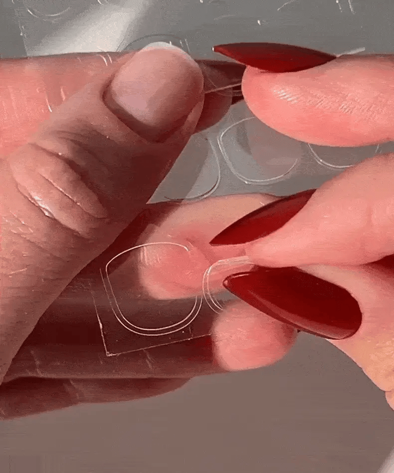 Step 1: applying Soft Gel Press Ons at home