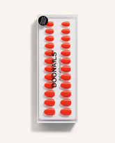 On Fire Short Round Soft Gel Press Ons - Doonails US