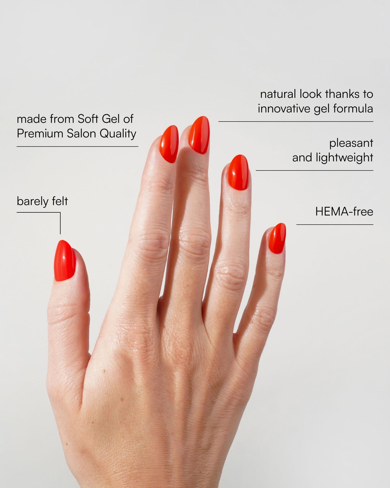 On Fire Short Round Soft Gel Press Ons - Doonails US