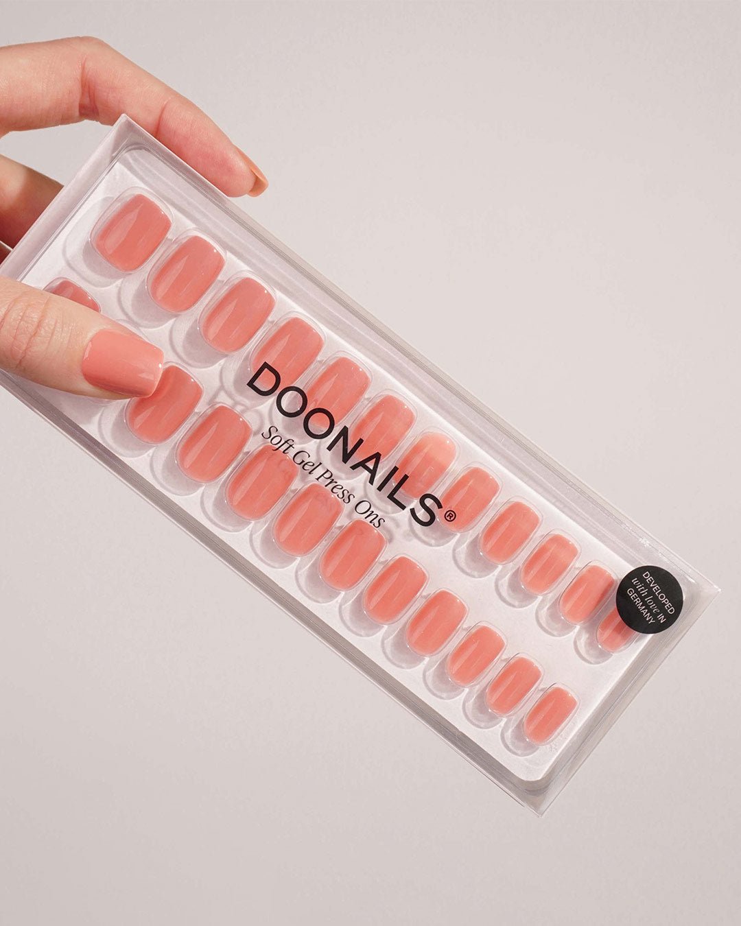 Peach Please Short Square Soft Gel Press Ons - Doonails US