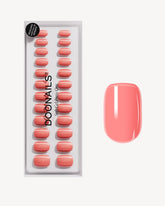 Peach Please Short Square Soft Gel Press Ons - Doonails US