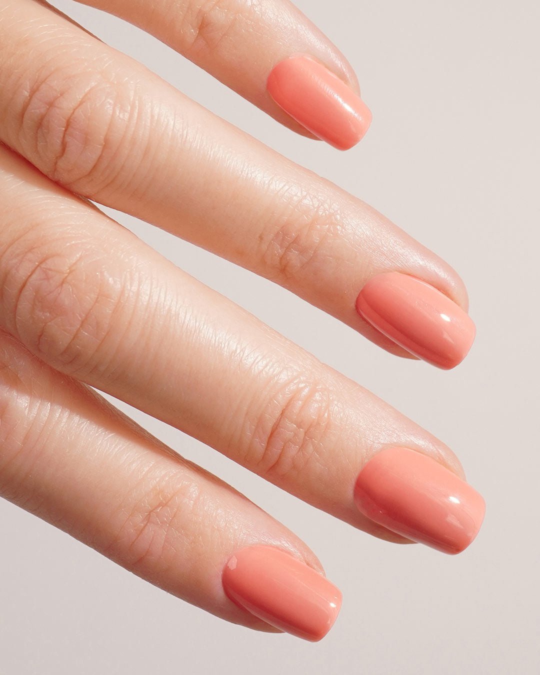 Doonails - Soft Gel Press Ons - Peach Please Short Square