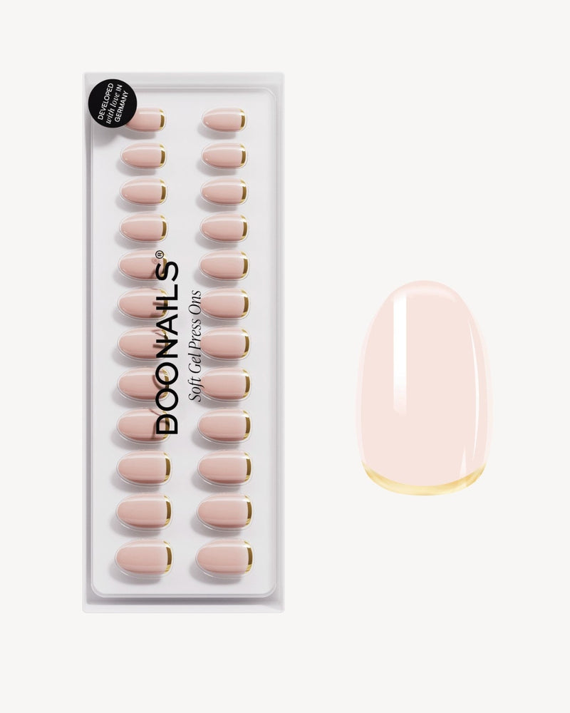 Popcorn Short Round Soft Gel Press Ons - Doonails US