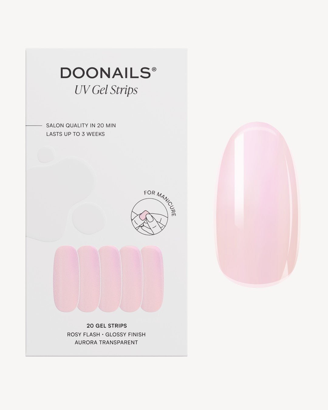 Rosy Flash Gel Strips - Doonails US