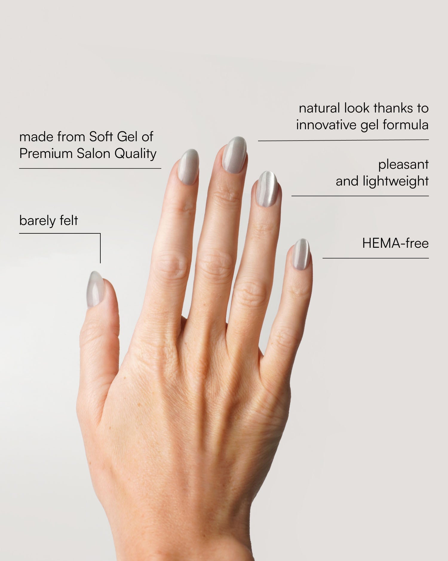 White Cateye Short Round Soft Gel Press Ons - Doonails US
